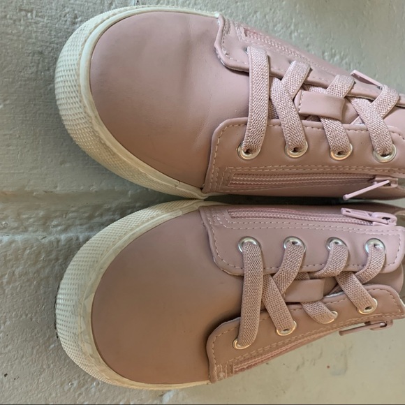 Cat & Jack Lucian Double Zipper Sneakers Size 3 - Picture 5 of 11